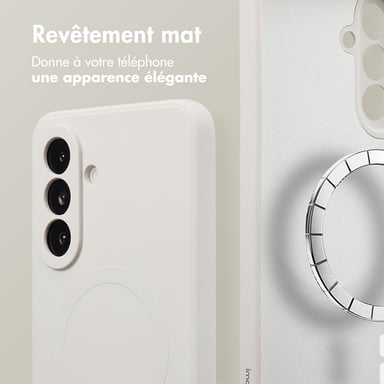 imoshion Coque Couleur avec MagSafe pour Samsung Galaxy A56 - Beige