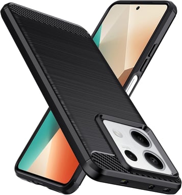Xiaomi Redmi Note 13 5G coque style carbone noir