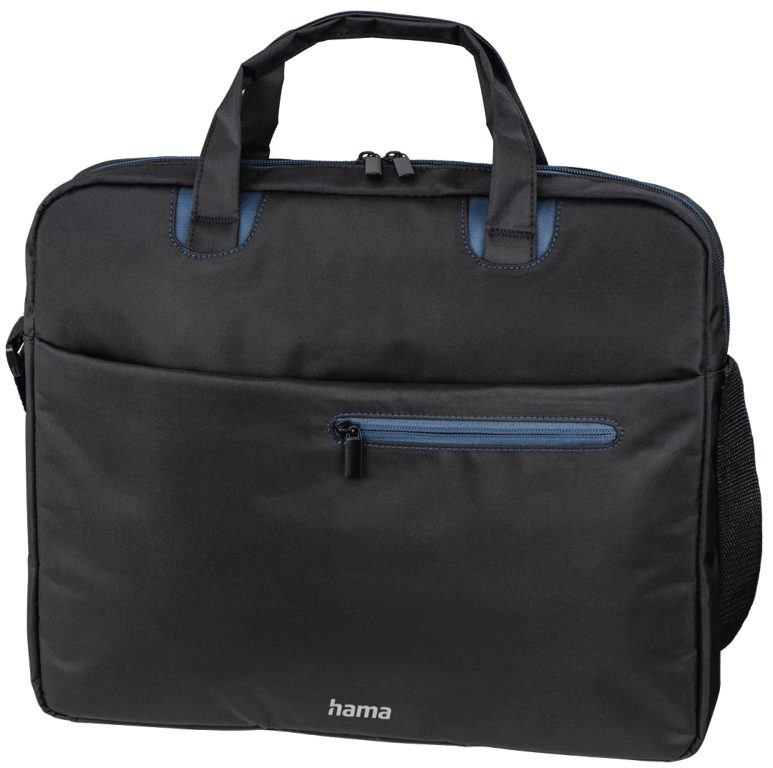 Sacoche d'ordinateur portable Sydney , jusque 40 cm (15,6 ), noire/bleue