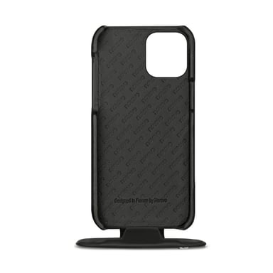Funda de piel Apple iPhone 13 mini - Solapa vertical - Negro - Piel lisa