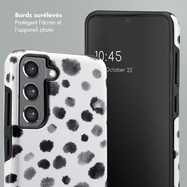 Selencia Coque arrière Vivid pour Samsung Galaxy S21 FE - Trendy Leopard