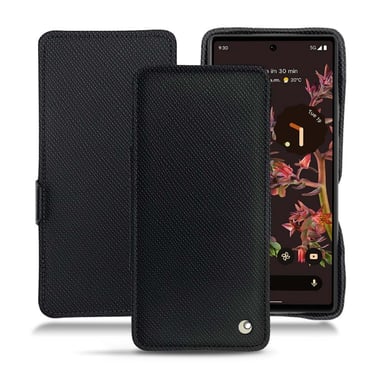 Housse cuir Google Pixel 6 -  - Noir - Cuir saffiano