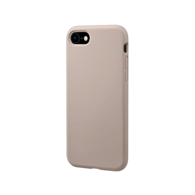 (O) Custodia antiurto in morbido silicone gel per Apple iPhone 12 mini, Rosa sabbia