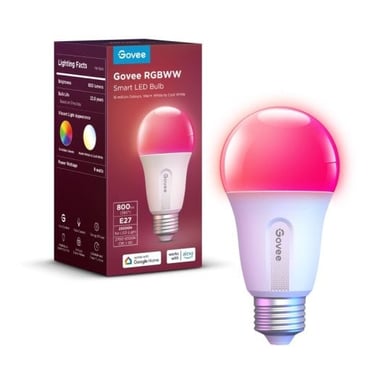 Ampoule LED connectée Govee Wi fi + Bluetooth 800 lm - Neuf
