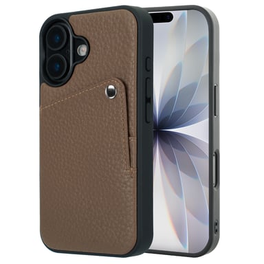 Selencia Coque Riva avec porte-cartes pour Apple iPhone 17 - Mocha Brown