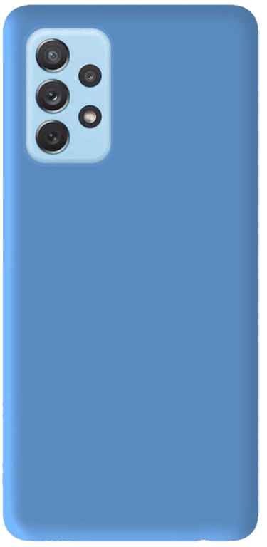 Coque silicone unie compatible Mat Bleu Samsung Galaxy A32 4G