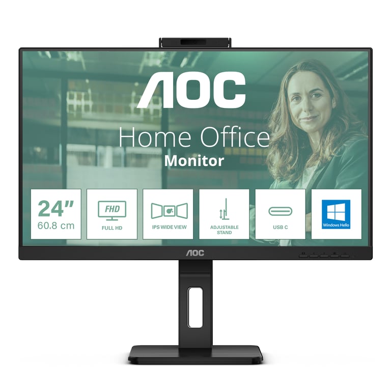 AOC 24P3CW écran plat de PC 60 5 cm 23.8 1920 x 1080 pixels Full HD LED Neuf - vue 1