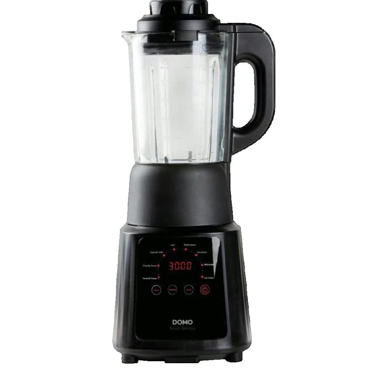 Blender chauffant fonctions DOMO DO726BL 1 2 8 programmes Affichage LED
