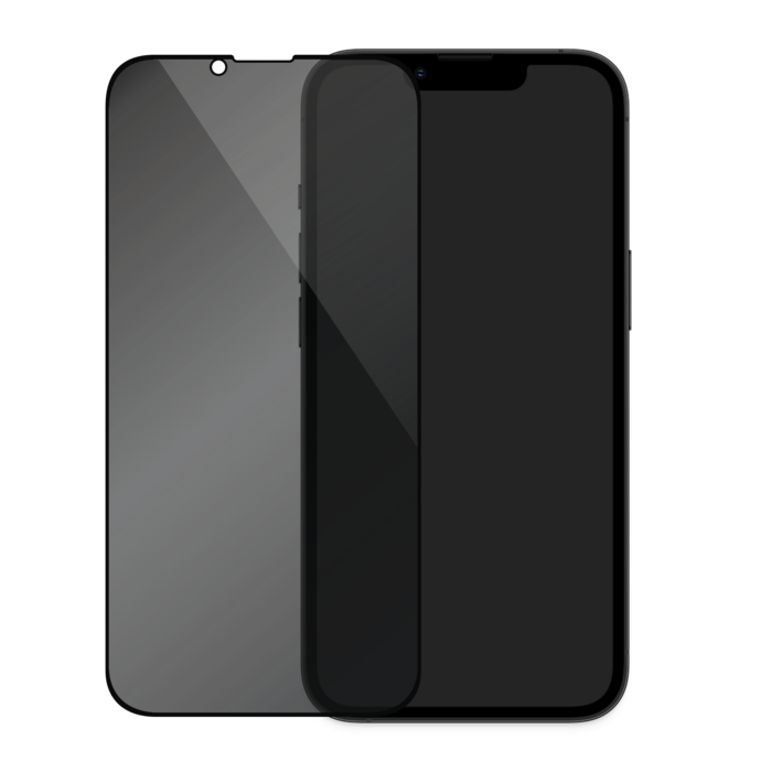 Protection d'écran Privée en verre trempé (100% de surface couverte) pour Apple iPhone 13 Pro Max, Noir