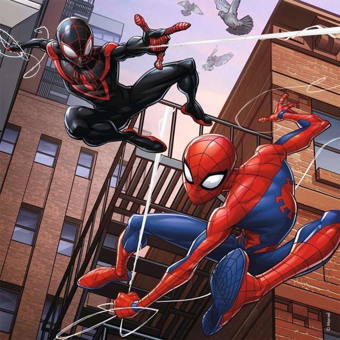 Coffret de Puzzles Spider-Man : 3 Puzzles de 49 Pièces avec Posters - Neuf