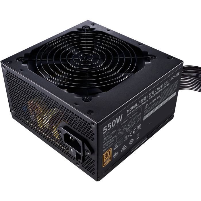 COOLER MASTER MWE V2 Alimentation Certifiée 80 Plus Garantie Câbles plats Neuf - vue 2