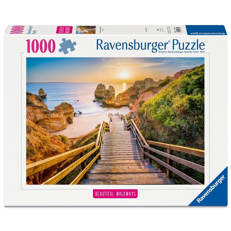 Puzzle 1000 pièces : Escalier vers la plage de Camilo Algarve Ravensburger France - vue 8
