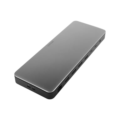 USB-C dock, triple, 2x HDMI/DP, USB-C/