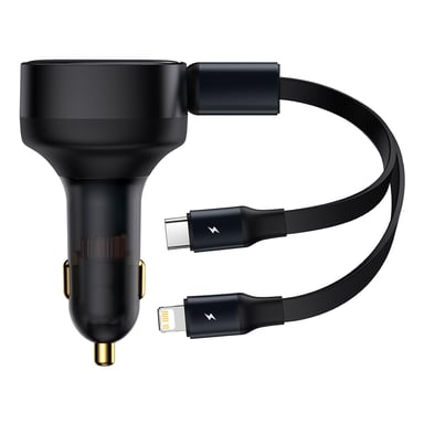Baseus Enjoyment Smartphone Negro Encendedor de cigarrillos Carga rápida Auto