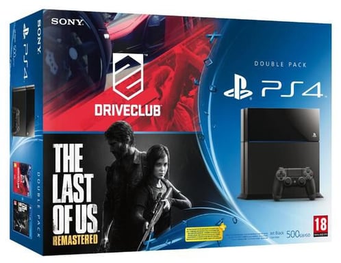 Console PS4 Noire + Driveclub + The Last of Us Remastered