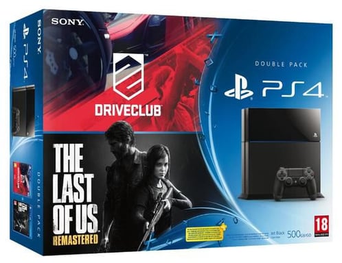 Console PS4 nera + Driveclub + The Last of Us Remastered