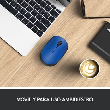 LOGITECH - Ratón inalámbrico M171 - Azul
