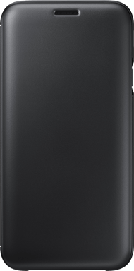 Samsung Funda protectora para Samsung Galaxy J7 Flip Wallet Negro