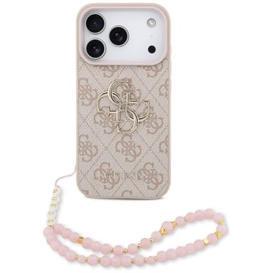 Custodia Guess 4G Strap 4G Classic Logo per iPhone 17 Pro, rosa