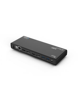 Urban Factory TCD50UF base para portátil y replicador de puertos Alámbrico USB 3.2 Gen 1 (3.1 Gen 1) Type-A + Type-C Negro