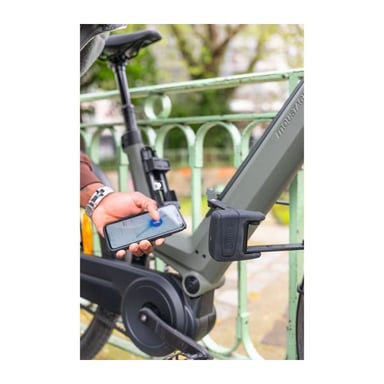 Antirrobo plegable - ABUS - BORDO ONE 6000A/120 - Soporte SH + RC - Negro