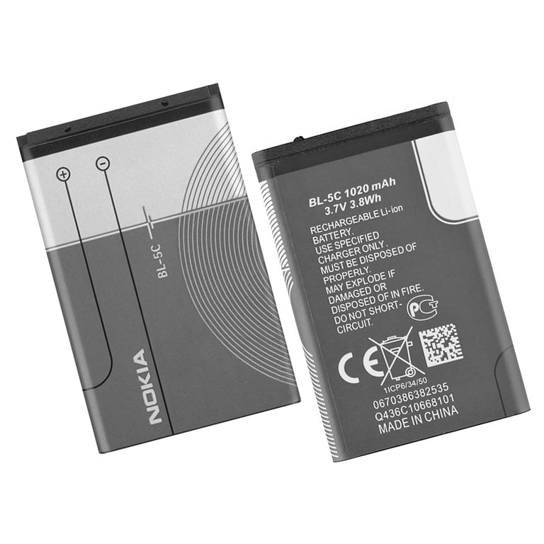 Batterie NOKIA BL 5C Lithium Ion 850 mAh 3.7 V - vue 5