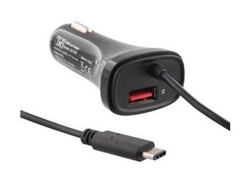 T'nB CACUSBC cargador de dispositivo móvil Smartphone, Tableta Negro Encendedor de cigarrillos Auto