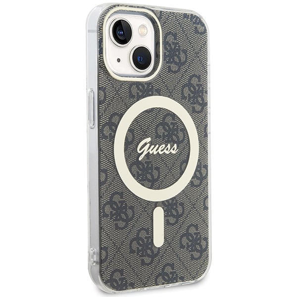 Guess Coque IML 4G MagSafe pour iPhone 15 Plus Marron - vue 3