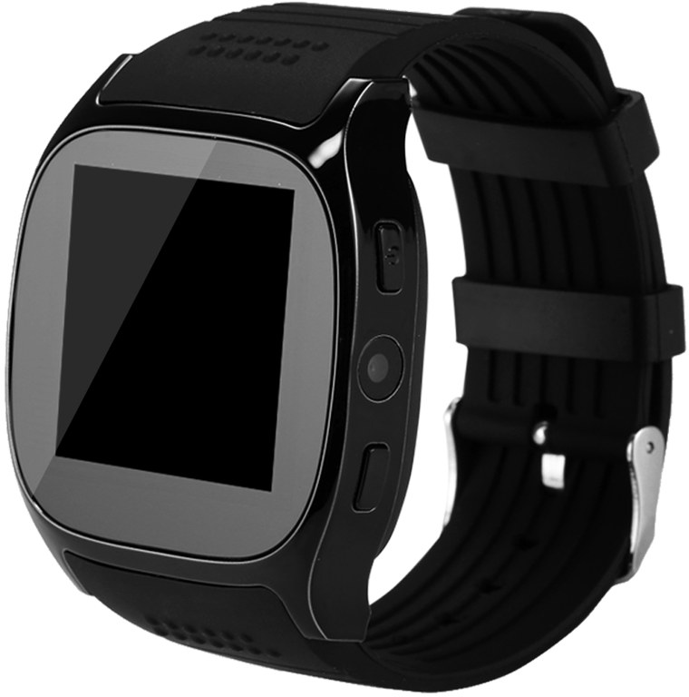 Montre Connectée Bluetooth V 3.0 Caméra GSM Podomètre Anti-Perte Radio Fm Noir YONIS