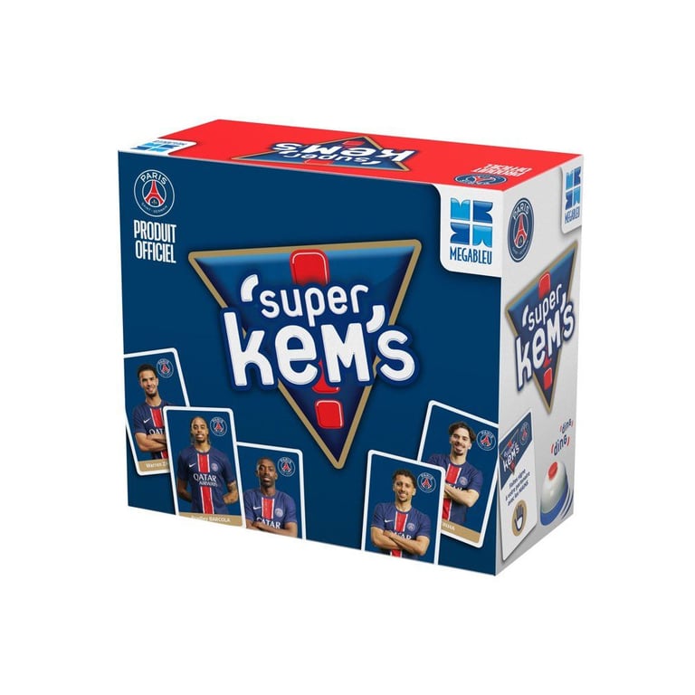 Jeu de Cartes Megableu 678353 – Super Kem's PSG, 4 Joueurs, Dès 6 Ans - vue 2