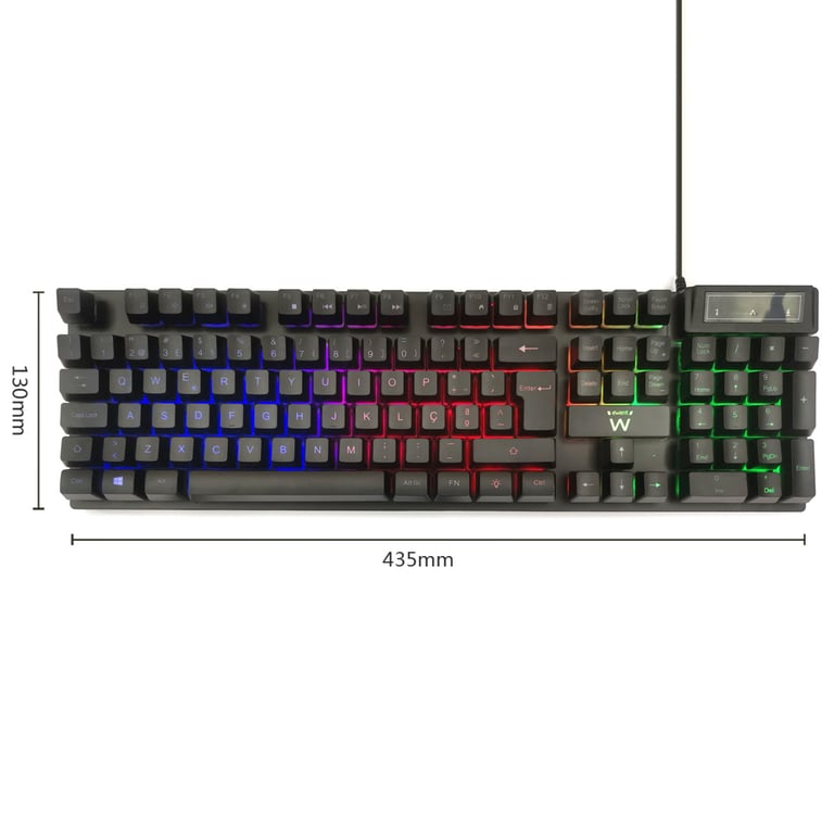 Ewent PL3319 clavier Jouer USB QWERTY Portuguais Neuf - vue 2