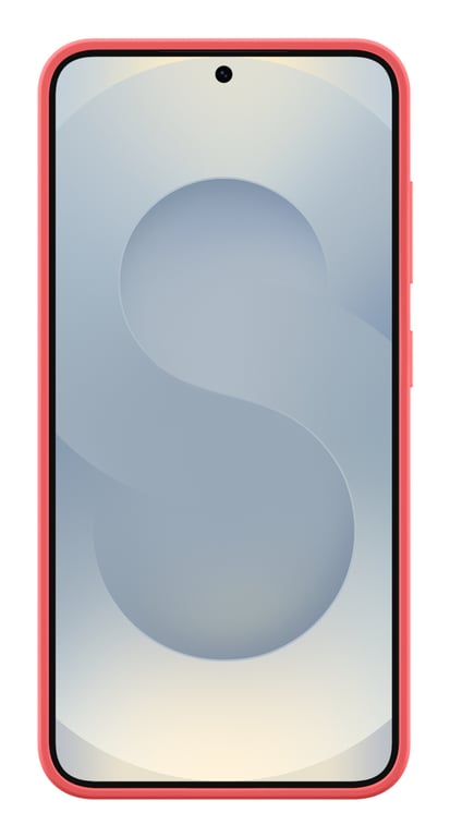 Samsung Coque Silicone Rouge Galaxy S25 - vue 2