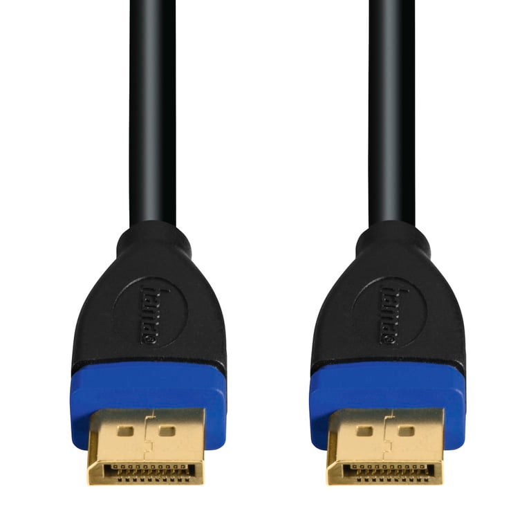 Hama Connecting Cable, display port plug - display port plug, 1.8 m 1,8 m DisplayPort Noir