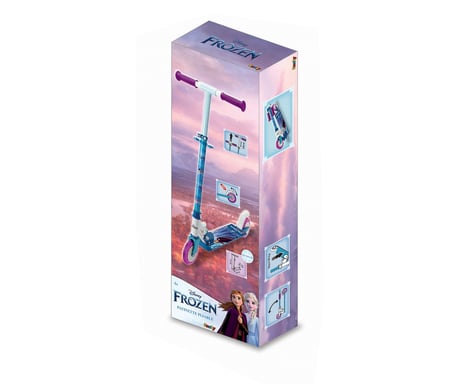 Patinette 2 roues pliable - SMOBY - Reine des Neiges - Structure métal - Trottinette avec uidon réglable