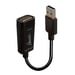 Lindy 43172 Adaptador gráfico USB Negro