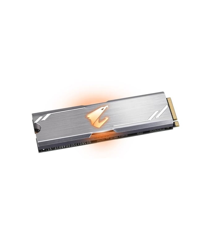 GIGABYTE - SSD Interne - Aorus RGB - 512Go - M.2 NVMe (GP-ASM2NE2512GTTDR)