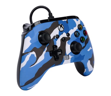 PowerA 1525941-01 mando y volante Azul, Camuflaje USB Gamepad Analógico/Digital Xbox One, Xbox Series S, Xbox Series X