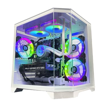 PC Gaming Nitropc Avanzado Nitro - AMD Ryzen 5 5600X, RTX 3050 8GB, RAM 16GB, M.2 1TB, Windows 11, WiFi, Blanco