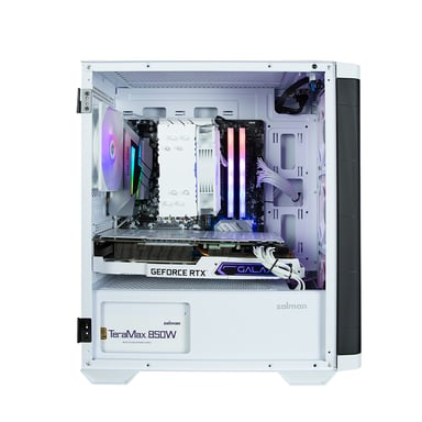 Zalman M4 WHITE Unità centrale Mini Tower Nero, Bianco