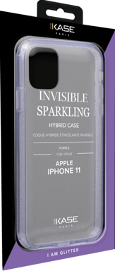 Guscio ibrido scintillante invisibile per Apple iPhone 11, viola