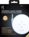 Base di ricarica wireless universale Qi (7,5W/10W), argento metallizzato