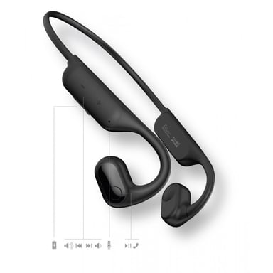 DCU Advance Tecnologic 34153530 Cuffie con archetto wireless USB Type-C Bluetooth Nero