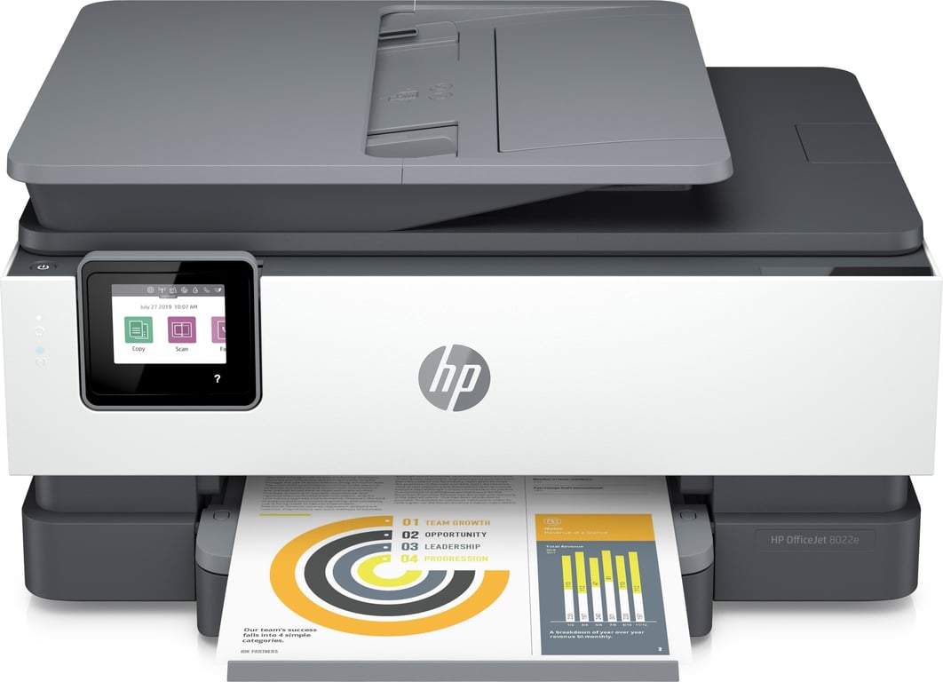HP OfficeJet Pro Impresora multifunción HP 8022e, Color, Impresora para Hogar, Imprima, copie, escanee y envíe por fax, HP+; Compatible con el servicio HP Instant Ink; Alimentador automático de documentos; Impresión a doble cara