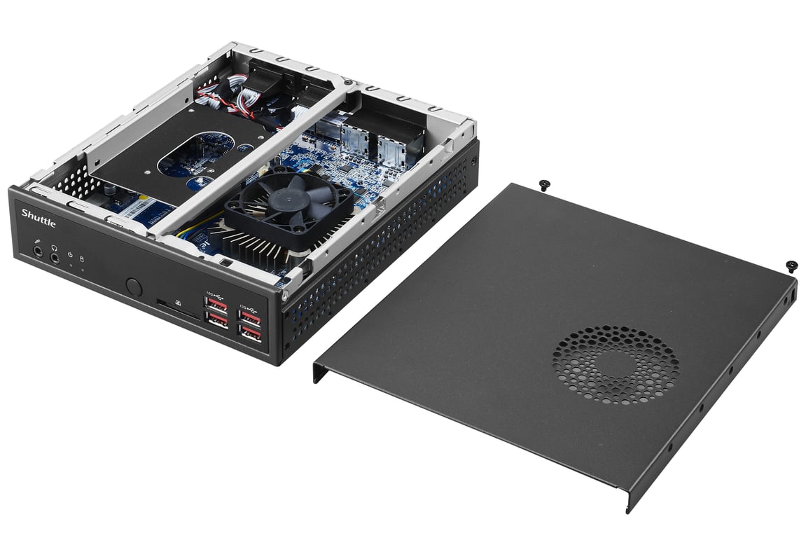 Shuttle Barebone XPC slim DH32U5 Intel Core i5 1135G7 2x32GB DDR4 3200 2xSODIMM 4xUSB 3.2 4xHDMI noOS Intel Core i5 1135G7 Barebone - vue 4