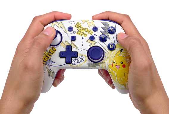 PowerA Nano Enhanced Violeta, Blanco, Amarillo Bluetooth Gamepad Analógico/Digital Nintendo Switch, Nintendo Switch Lite, Nintendo Switch OLED