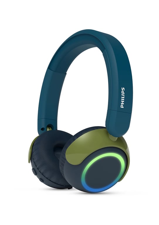 Philips TAK4200CT Casque Pliable Supra auriculaire pour Enfants de la série 4200 Volume limité Partage Audio câble 3 5 mm et USB C Inclus Cristal - vue 6
