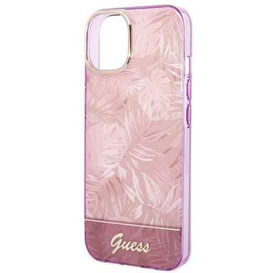 Funda Guess para iPhone 14 Plus 6.7'' rosa Jungle Collection