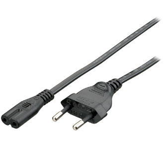 Equip 112160 Cavo Di Alimentazione Nero 1,8 M Accoppiatore C7 Cee7/16
