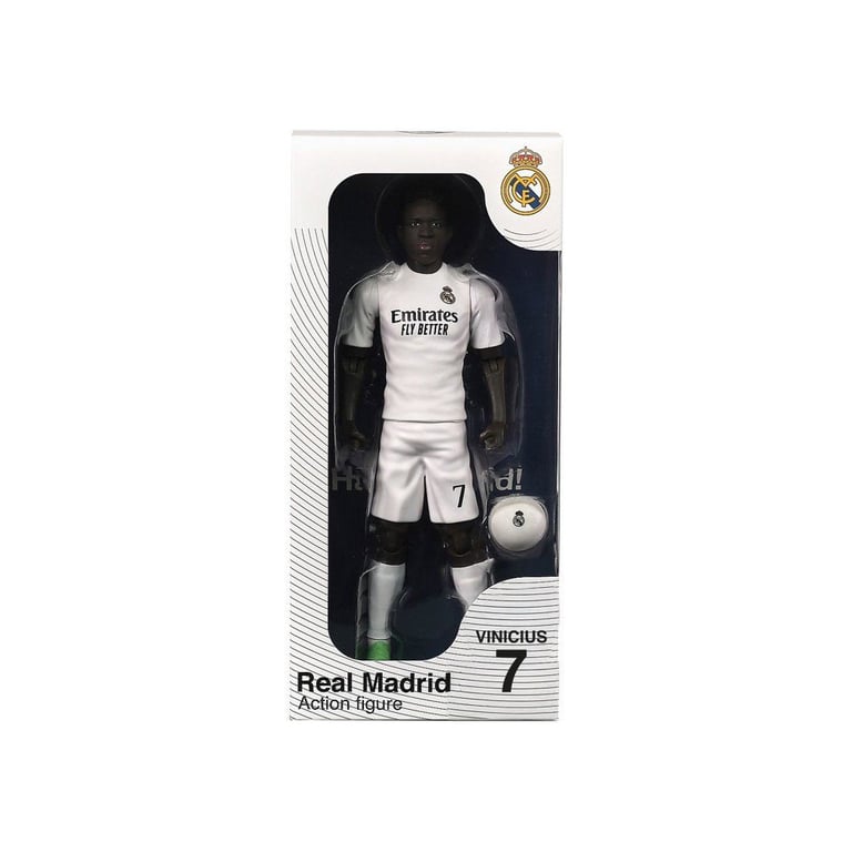 Figurine articulée MEGABLEU Real Madrid Vinicius 20 cm PVC avec ballon Neuf