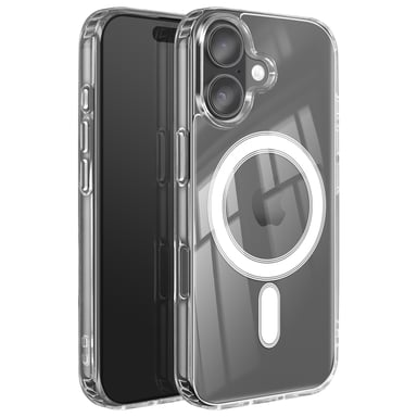Custodia MagSafe rinforzata per iPhone 16 Plus modello MagStick Clear Jelly